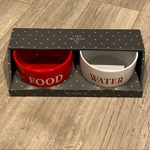 New pet ceramic bowl set